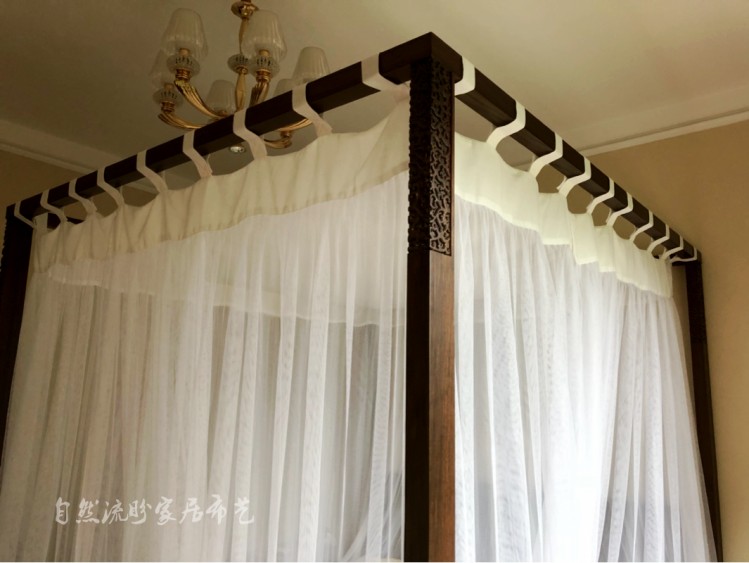 dây đai Velcro tùy chỉnh ngói gạc giường manti giường và bữa ăn sáng trọ Đông Nam gió lưới Làng Mỹ - Bed Skirts & Valances rèm ngăn giường ngủ