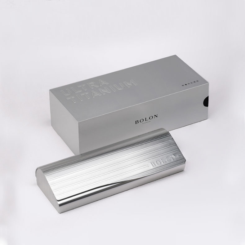 Bolon Glasses Case Tyrannosaurus Magnesium-Aluminum Optical Glasses Case Set Includes Lens Cloth Tyrannosaurus Fashion Glasses Case