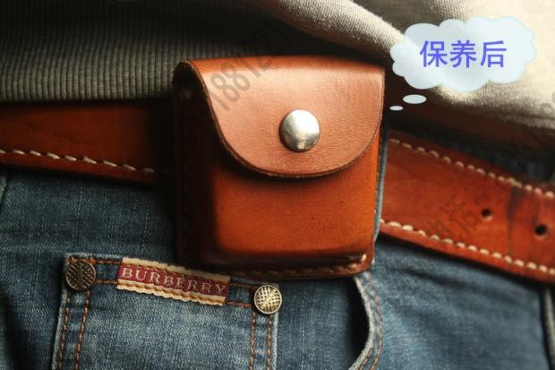 Stock old goods Seventies handmade cowhide running bag goggles box coin wallet zippo fire Machine cover North needle box