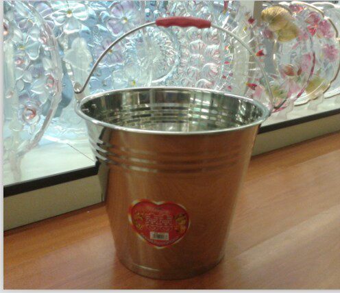 Thickened stainless steel bucket, high pot, stainless steel rice bucket, multi-purpose bucket, bucket, cauldron wholesale special offer