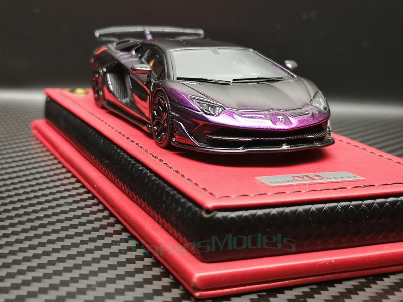 Details About 143 Mr Lamborghini Aventador Svj Chameleon Paint Purple To Blue Lim3pcs