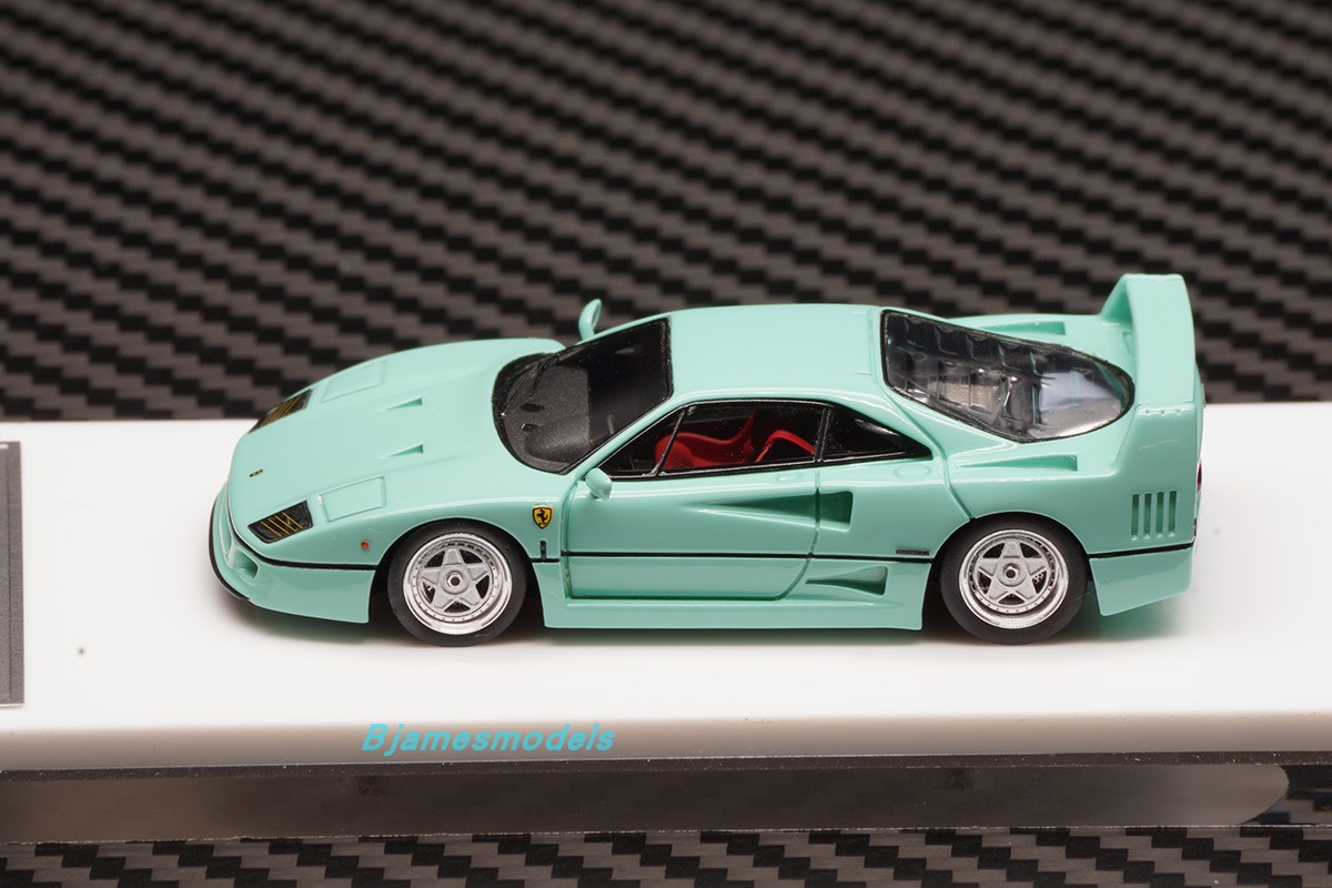 SCM MY64 06M 1/64 Ferrari F40 1990 Mint Green Verde Pallido