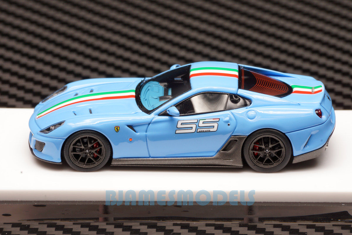 DMH 1/64 Ferrari 599 GTO babyblue #55 Resin models limited | eBay