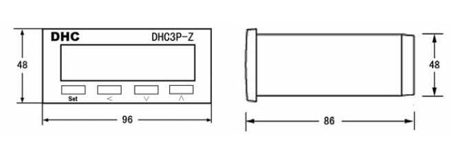 Wenzhou Dahua inverter dedicated tachometer DHC3P-Z input signal DC:0-10V DP3-Z