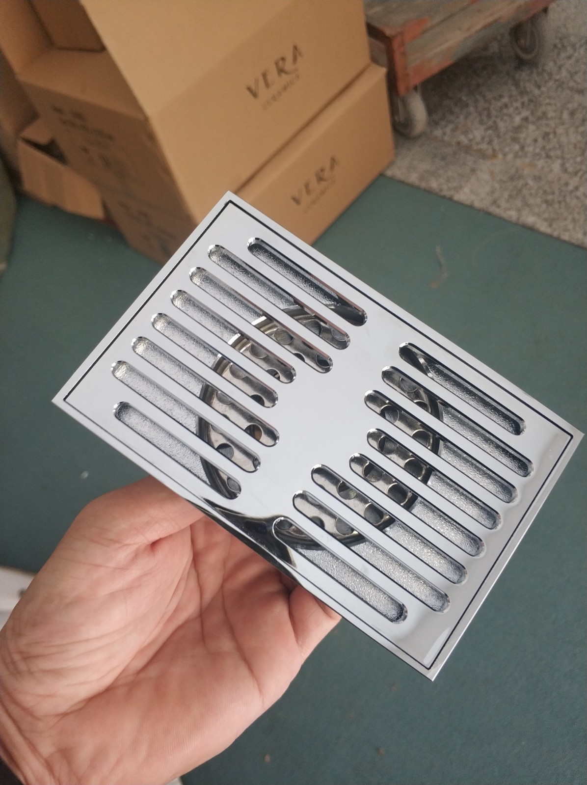 VERA Copper Floor Drain Bathroom Large Displacement Lengthened Shower Room Sewer Anti-Clogging Balcony Deodorizer