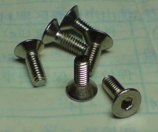 High-quality M4X8 countersunk head hexagon stainless steel screws (10 pieces for 1 yuan)