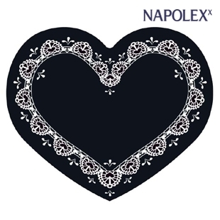 日本NAPOLEX可爱心形汽车防滑垫车载摆件手机防滑垫汽车用品超市