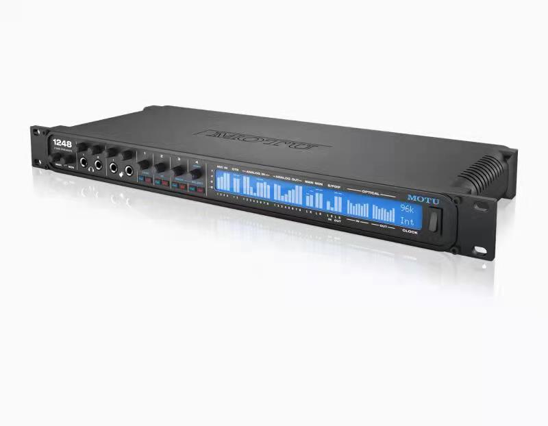 MOTU 1248 32 in 32 out 4 channel phone play lightning USB dual interface AVB professional sound card audio