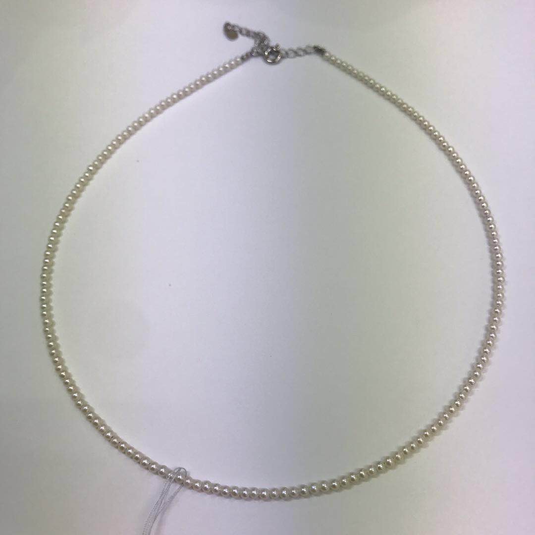 (Spring Wind Society Japan Direct Purchase) Manufacturer Freshwater Baby Pearl Necklace 40cm 5cm Extension Chain