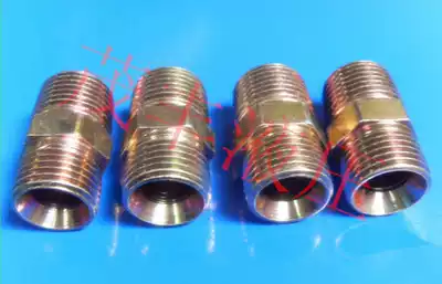 Hydraulic joint Imperial external thread straight-through joint Imperial horn mouth double male screw 1 4C 2 points external thread straight-through