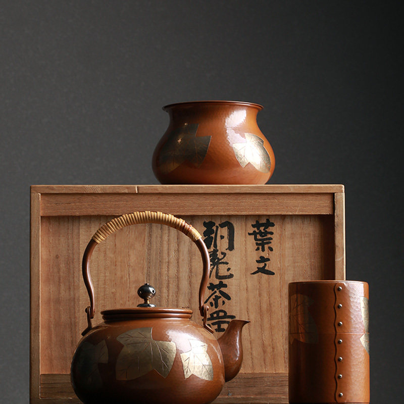 銅瓶 在銘 滑ら 清川堂 銅製 煎茶 茶道具