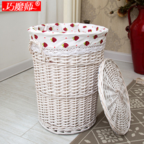 Add coarse washable Nordic Dirty Laundry Basket of Covered Dirty Clothes Containing Basket Clothing Containing basket with lid Dirty Laundry Basket