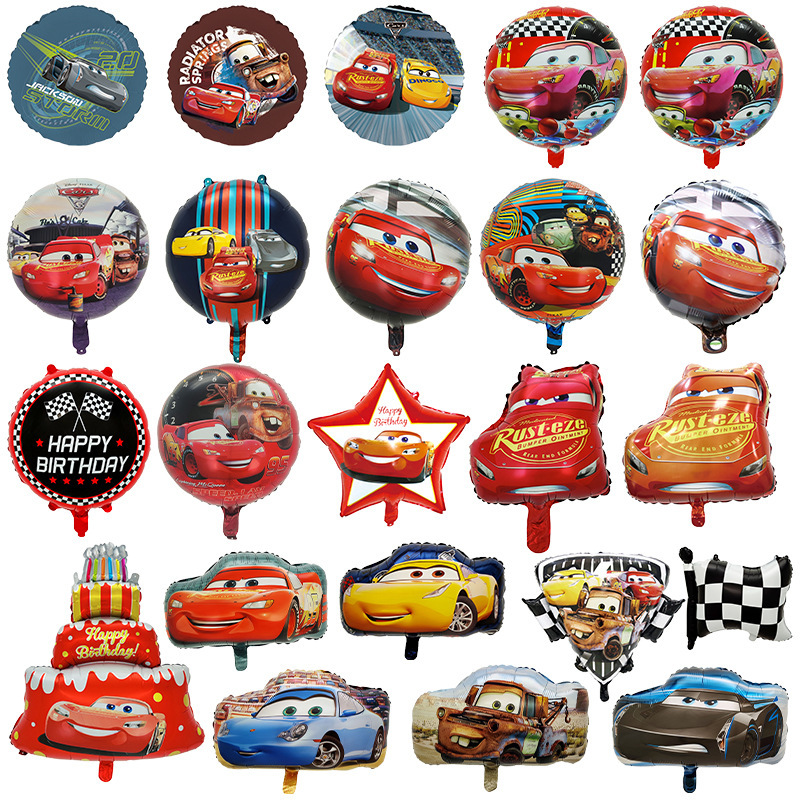 Mcqueen Car Thomas the Tank Engine Foil Balloons Birthday Party Decoration Mini Aluminum Film Balloons