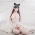 Spot ICOS Atago dog wedding wedding wedding blue blue cos quần áo hoa trắng thề tàu mẹ cosplay - Cosplay