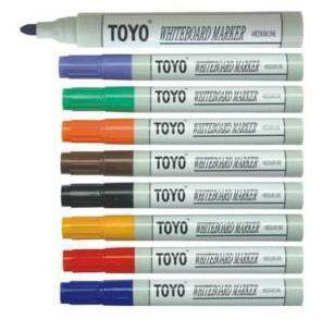 TOYO Toyo Color Whiteboard Pen 8 Colors Whiteboard Pen WB528-8 (Erasable)