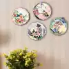 Art ceramic decorative plate Three-dimensional wall hanging plate Decorative pendulum plate Background wall decorative disc Home gifts