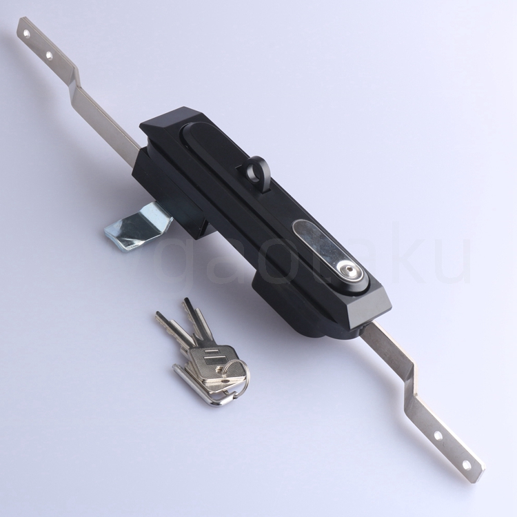 MS834-6 black connecting rod lock box cabinet connecting rod lock heaven and earth lock switch cabinet door pull rod lock high and low cabinet lock-Taobao