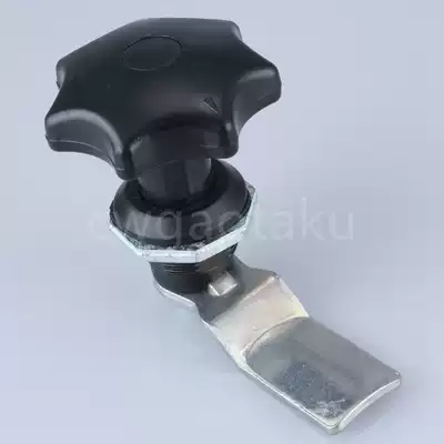 MS714-1 Black handle lock Plum head lock Distribution cabinet box turn tongue lock Industrial mainframe cabinet lock