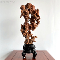 Natural medium-sized new Chinese style red Taihu stone ornaments traditional ornamental stone decoration stone club hotel teahouse