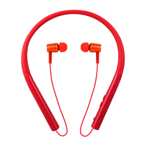 Rechargeable wireless bluetooth headset 4 0 version binaural hanging neck microphone one for two sports waterproof magnetic suction custom logo