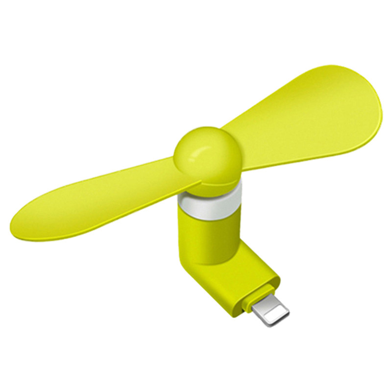 Take a mini USB mobile phone small fan OTG portable Android typec three-in-one fan custom logo