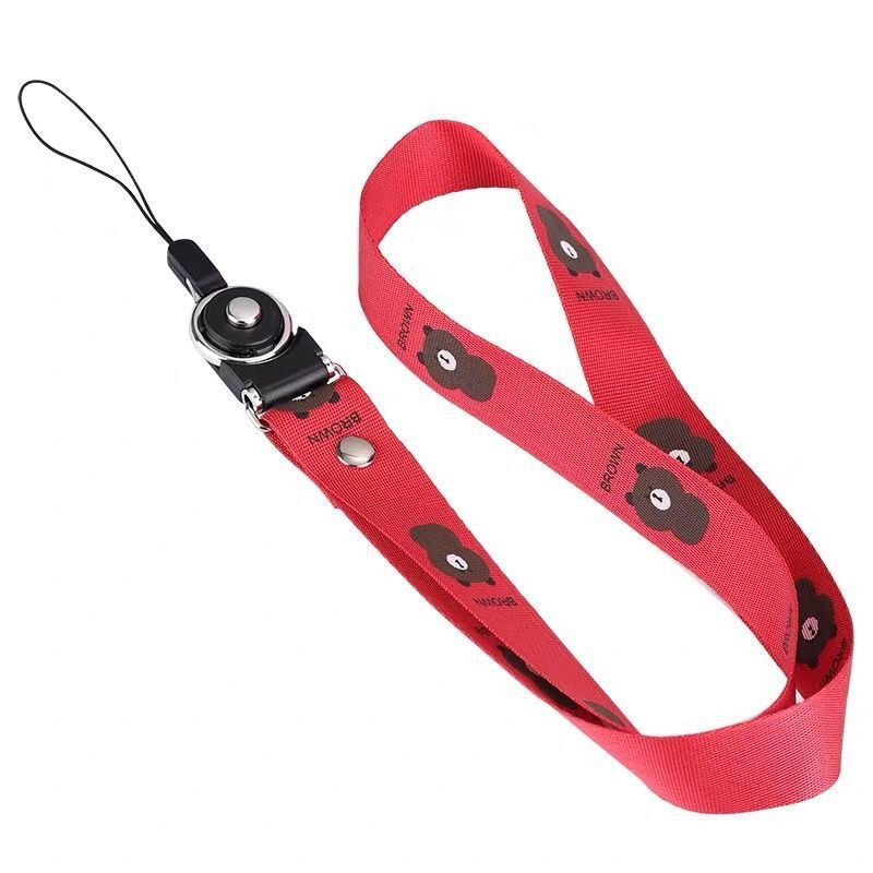 Wide version mobile phone hanging rope weaving wrist rope with neck hanging rope pine rope rope common custom logo