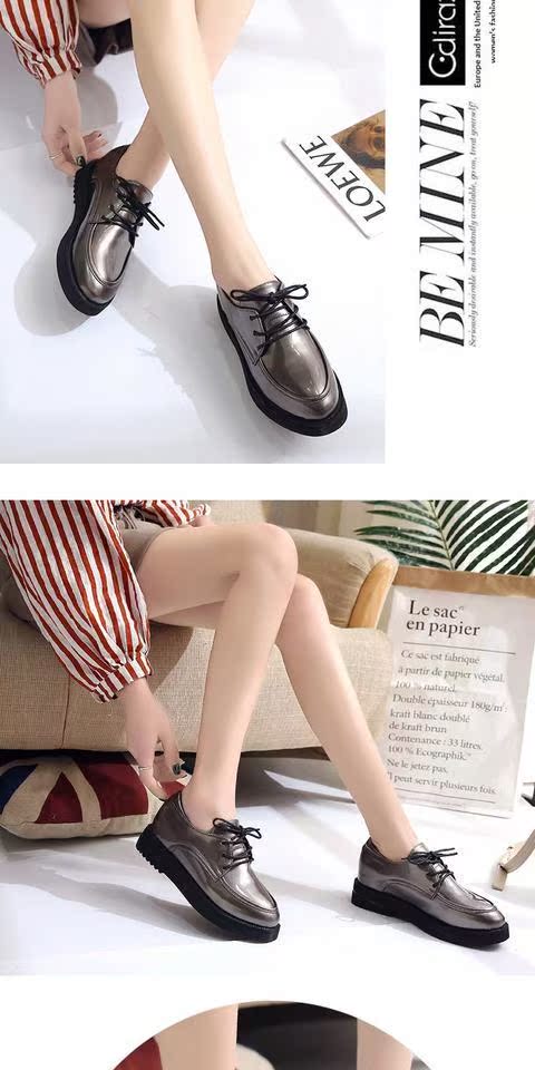 Anh phong cách mùa thu retro 2018 mới màu đen mềm mại cho em gái hoang dã Phiên bản Hàn Quốc của những đôi giày nhỏ thấp để giúp giày nữ giày the thao nữ cao cấp