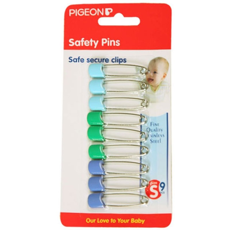 乐友孕婴童贝亲儿童别针婴儿小号扣针锁针9个装宝宝安全别针