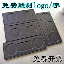 Office meeting 3-hole leather coaster insulation mat non-slip pot mat creative cute mat tea cup mat bowl mat coaster