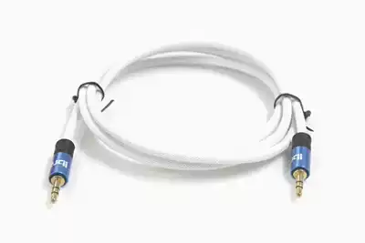 Original white woven mesh gold-plated 3 5mm AUX car audio cable computer audio cable 3 5 turns 3 5 wire