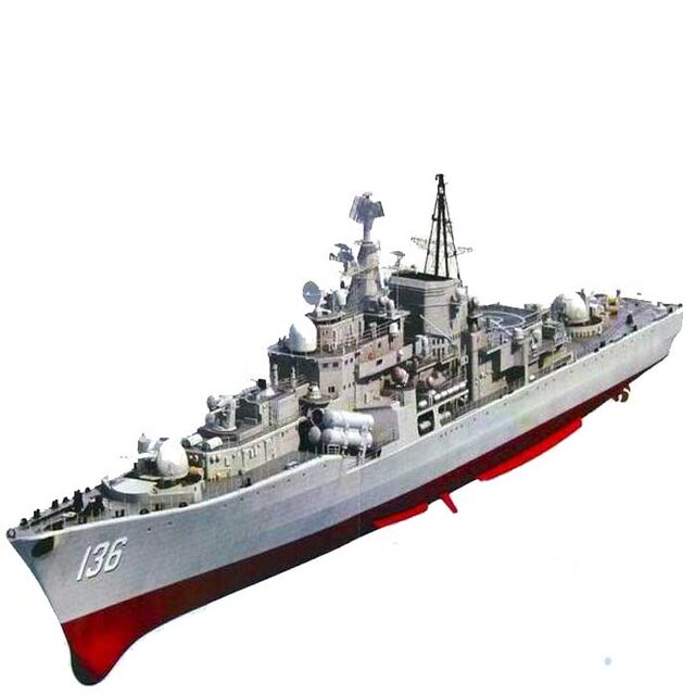 Jinan Trumpeter Assembled Military Ship Model China Navy 1/200 Destroyer Cruiser Model