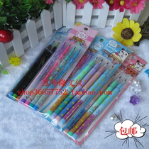  Sharpening-free pencil Egg-laying pen 4-pack multi-head pencil HB sharpening-free pencil Student stationery supplies