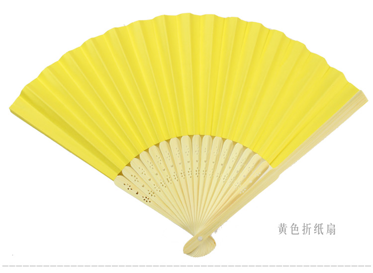 Màu trống gấp fan mẫu giáo sáng tạo TỰ LÀM nguyên liệu handmade phong cách Trung Quốc thư pháp cung điện fan