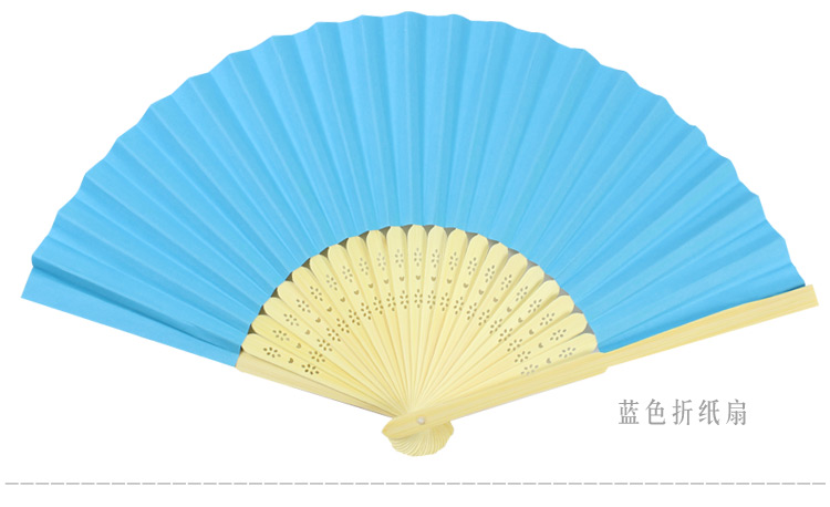 Màu trống gấp fan mẫu giáo sáng tạo TỰ LÀM nguyên liệu handmade phong cách Trung Quốc thư pháp cung điện fan