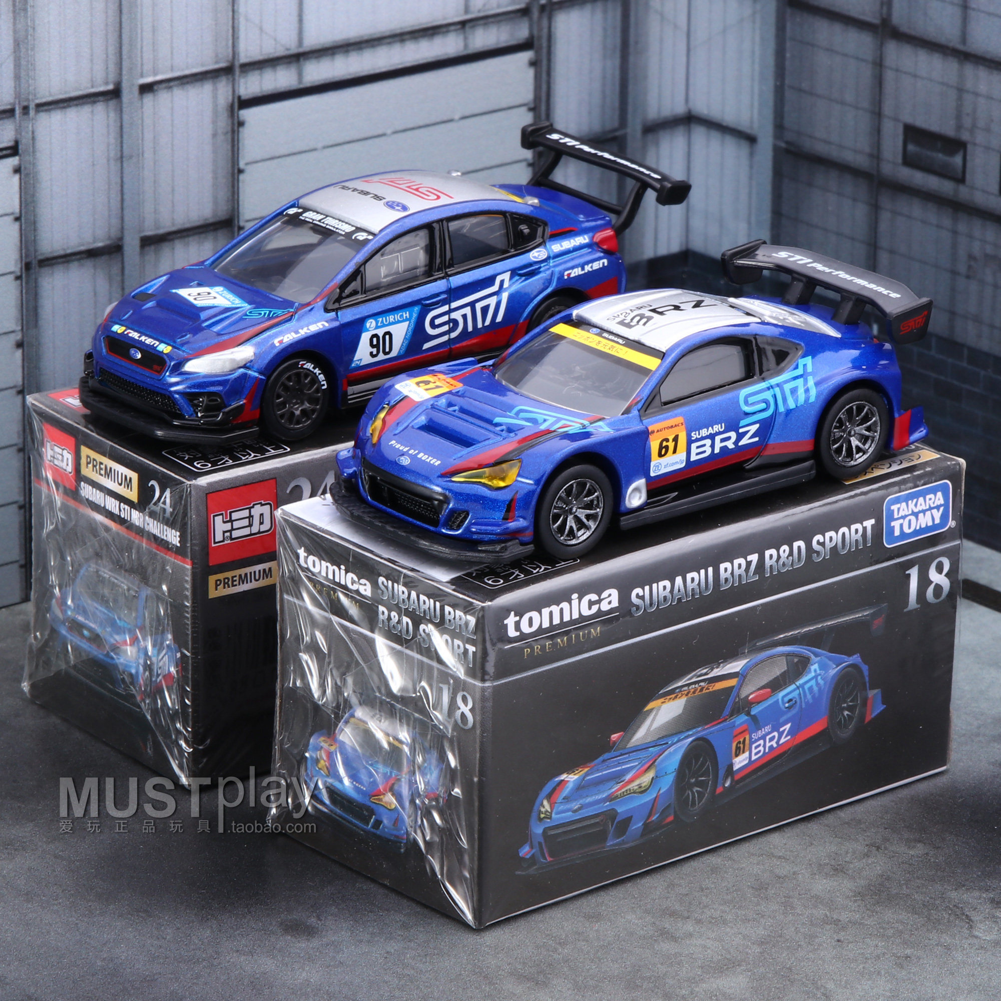 TOMY Domeka Black Box TP18 Subaru BRZ Wing Panther 24 WRX STI Rally Mode