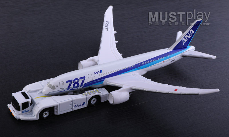 Модель машины 日本tomy多美卡正品ana航空787合金飞机拖车jal机场模型套装玩具 Takara