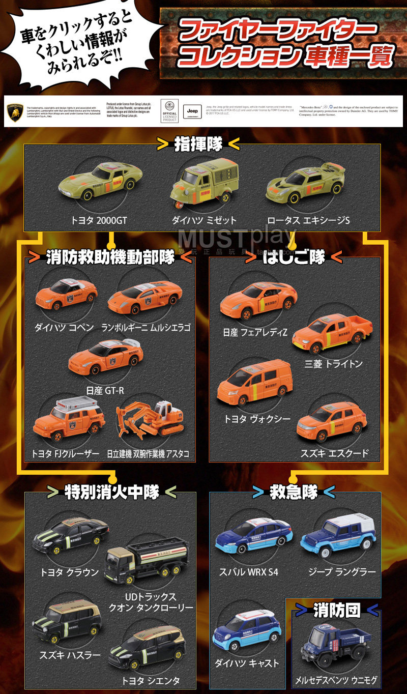 Takara Tomy多美卡消防车救护车救急指挥收藏特别版合金车模玩具