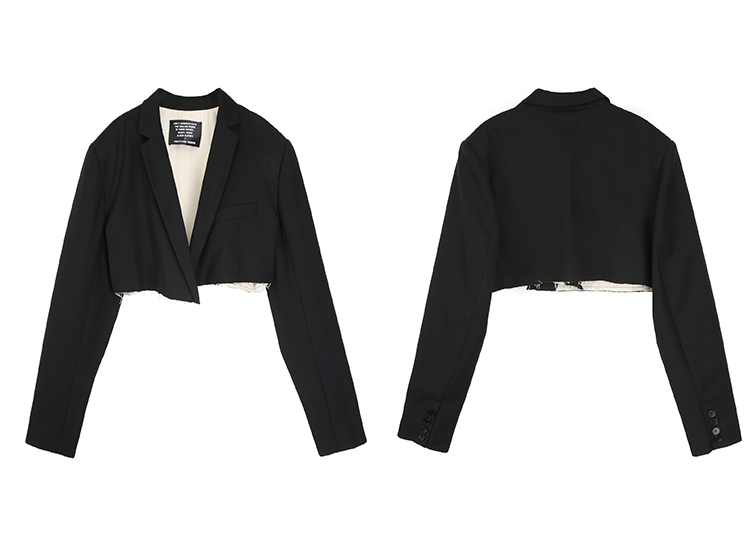 [spot] PFF tùy chỉnh bộ đồ vest giản dị nữ chic cool slim slim slim jacket ngắn áo kiểu nữ đẹp tuổi 35