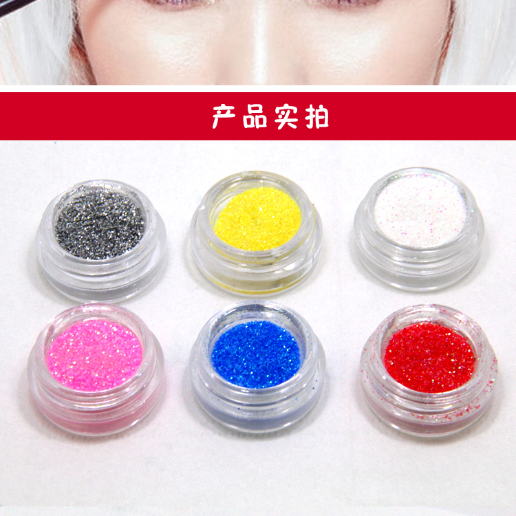 Full 9 nhân dân tệ trang điểm hạt sequin ngọc trai bóng mắt bột sáng lấp lánh pha lê lấp lánh cao bóng sáng bột phấn mắt phấn mắt 2 màu dạng thỏi