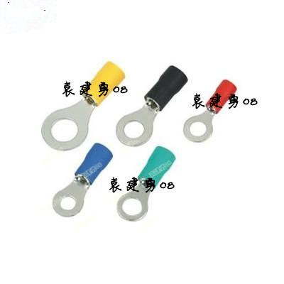 Pre-insulated cold-pressed terminal head round copper wire nose wire ear connector RV3 5-8 SV4-8 1000