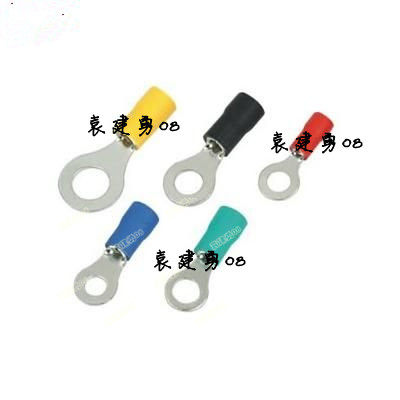 Pre-insulated cold-pressed terminal head round copper wire nose wire ear connector RV2-5 SV2 5-5 1000