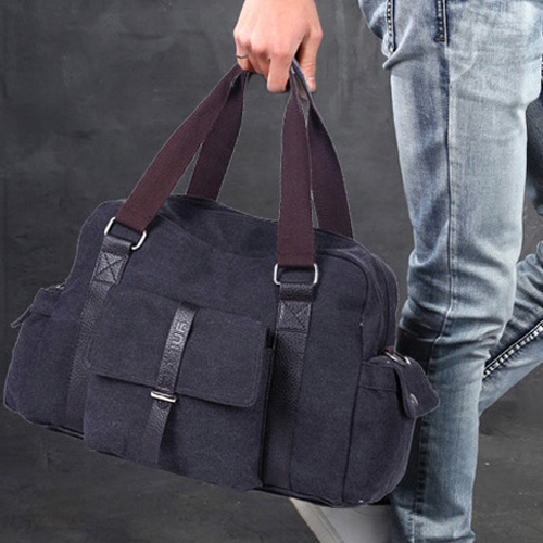 Nylon Canvas Man Bag Retro Trend Big Bag Single Shoulder hand carrying inclined satchel business casual men's handbag travel