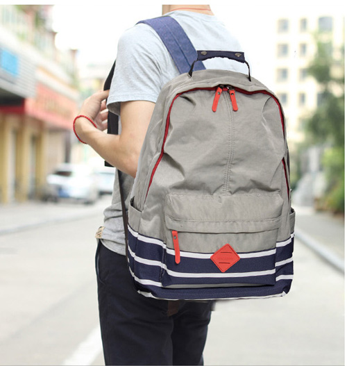 Vải nylon không thấm nước Hàn Quốc ba lô máy tính du lịch túi du lịch học sinh trung học cơ sở học sinh trung học túi nam và nữ ba lô - Ba lô balo adidas nữ