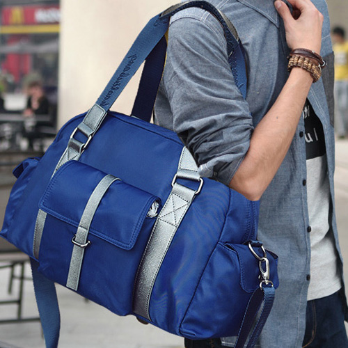 Nylon Canvas Trendy Men's Bag Business Casual Travel Bag Men's Big Bag Handbag Single Shoulder Sloped Satchel Crosswalk