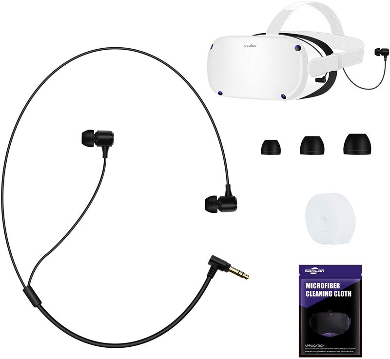 Meta Quest 2/ Ps Vr2 In-Ear Noise-Canceling Headphones with Replaceable Silicone Earplugs for Immersive Sound Isolation