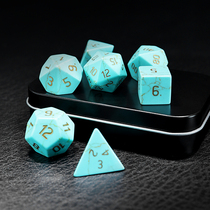 Turquoise Ore board game dice Dungeons and Dragons DnD Cesulu COC running group TRPG color