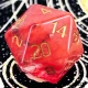 1 D20 DICE прикреплен к пухлой сумке