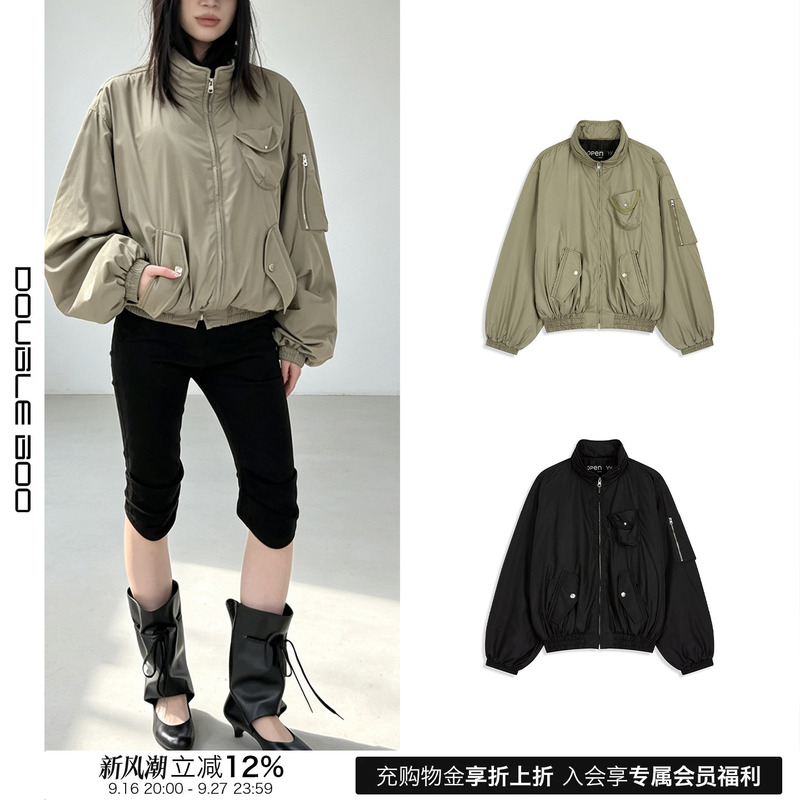 [in Stock] Open Yy 26Pf Autumn/Winter New Draped Workwear Flight Jacket Doubleboo
