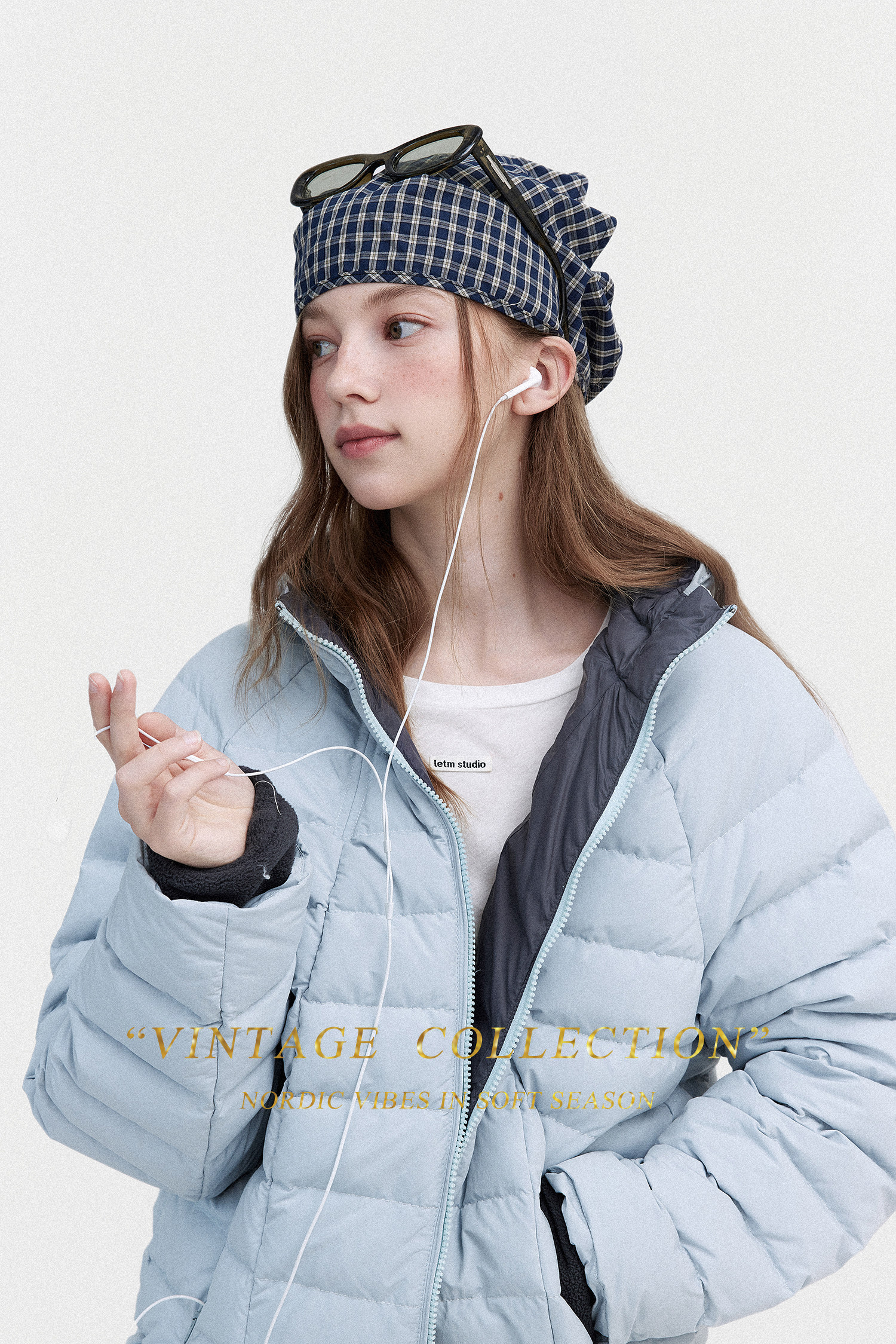 送料無料 12%OFF】Nordic / フード付きダウンジャケット / ホワイト 