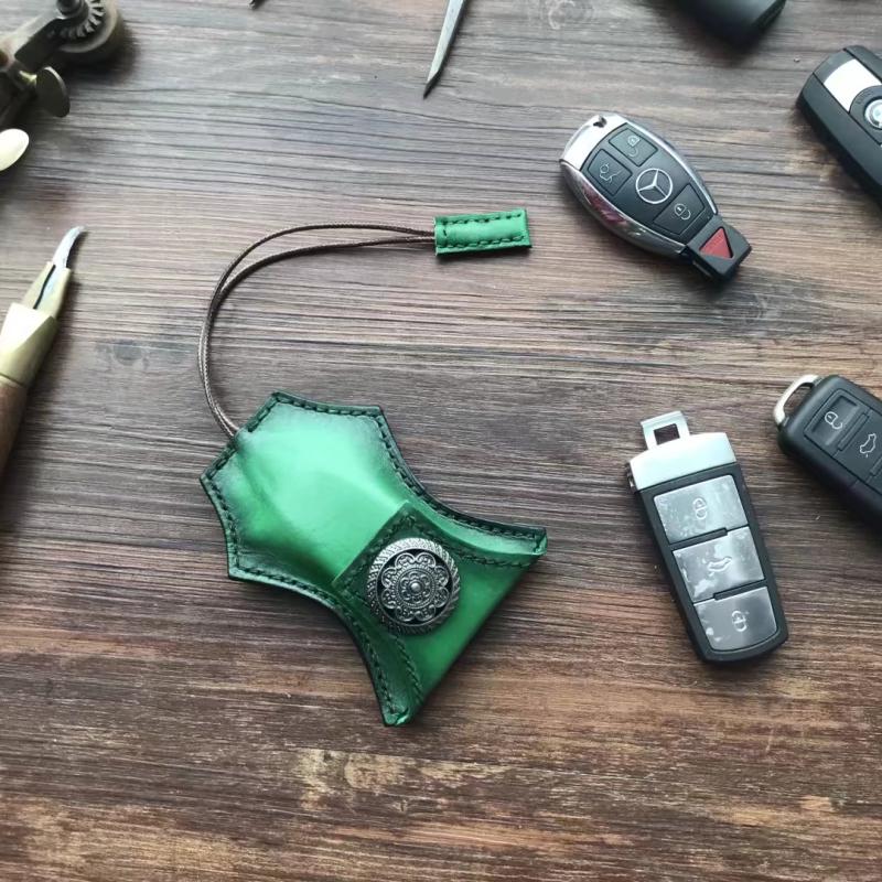 Retro handmade da chìa khóa xe với chìa khóa túi nam xe điều khiển từ xa bộ chìa khóa nữ nhỏ túi cặp vi moc chia khoa